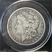 1892-S Morgan Silver Dollar (VF30)