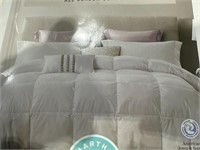 White Goose Feather Down Twin Comforter