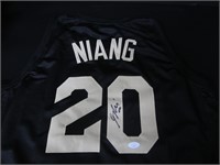 Georges Niang signed basketball jersey JSA COA