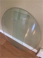 29.5” plate glass table top, thick