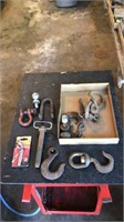 Shackles, hitch pins, hooks, trailer hitch ball
