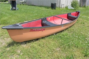 Coleman Ram-X 15 Canoe w/ paddles