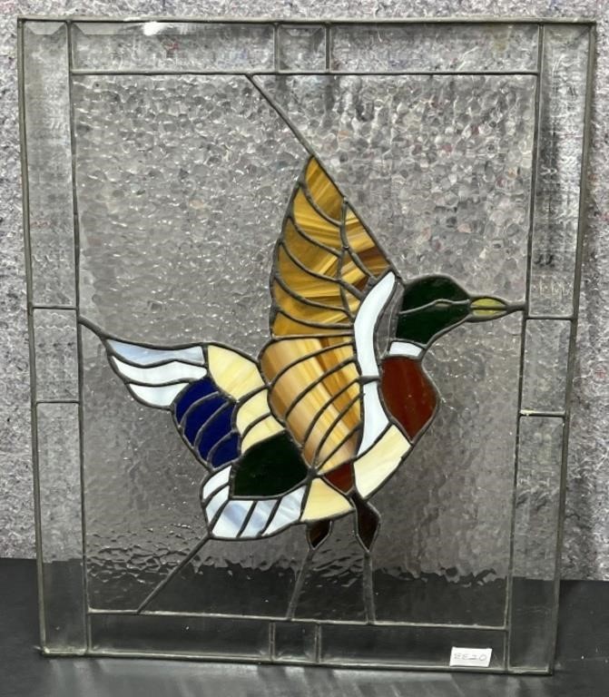 Stain Glass Style Mallard with Bevel