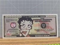 Betty boop banknote