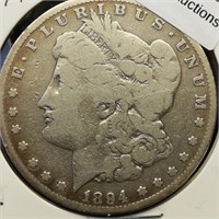 1894 S Morgan Silver Dollar $1