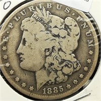 1885 O Morgan Silver Dollar $1