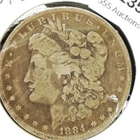 1884 O Morgan Silver Dollar $1