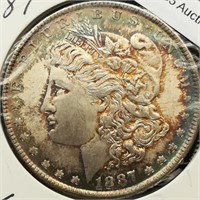 1887 Morgan Silver Dollar $1