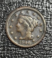 U.S. 1846-P Braided Hair Liberty Head Large Cent
