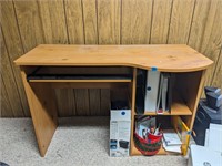 Office desk with keyboard pullout 42 W 20 D 28 H