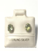 $160 Silver Peridot Earrings