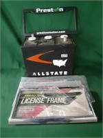 (4) License Plate Frames & Vintage Allstate