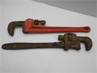 Husky 18" Pipe Wrench,Vtg Pipe Wrench