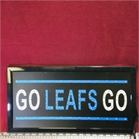 "Go Leafs Go" Light-Up Wall Sign (10" x 19")