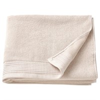 VINARN Bath towel, light gray/beige,