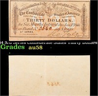 1864 3rd Series Confederate States Thirty Dollars