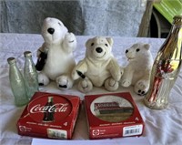 Coca Cola - polar bears, salt & pepper, 2 sets of