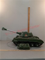 Vintage Deluxe plastic remote control army tank