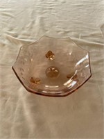 Vintage pink glassware