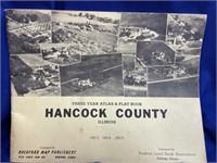 Hancock Count Plate Book.  Three year book.