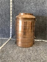 Old Copper Food Container