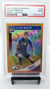 PSA 9 Kylian Mbappe Rookie Orange #d /99