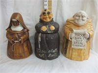 (3) "Religious" cookie jars