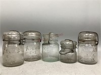 Atlas and Ball Glass Jars