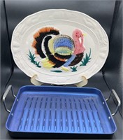 Porcelain Turkey Platter & Cooks Essentials