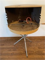 VINTAGE CHARCOAL BBQ WITH ELECTRIC STARTED & ROD