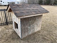 Insulated Wooden Dog House (37"W x 49"D x 56"H)
