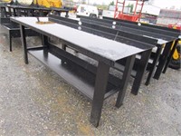 New/Unused Steel Work Bench w/Shelf & Back