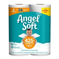 36 ROLLS 2-PLY  ANGEL SOFT TOILET PAPERS