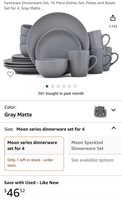 Dinnerware Set (New, Some Damage)