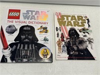 2- Star Wars books Lego dictionary sticker book