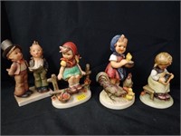 (4) Hummel Figurines