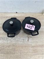 Mini Black Cast Iron Cooking Pots