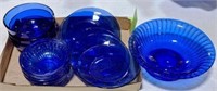 Cobalt Blue Bowls & Dessert Plates