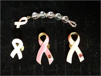 Breast Cancer Ribbon Pins