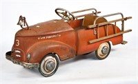 Original Garton Fire Dept. Ladder Truck Pedal Car