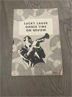 Vintage Lucky Lager Dance Time on Review Booklet