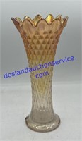 Northwood Carnival Glass Diamond Pattern Vase