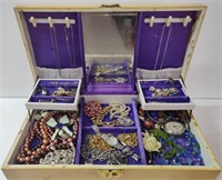 Full Vintage Jewelry Box