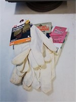 3 new pair of gardening canvas gloves