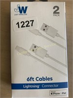 2 pack 6ft. iPhone Cable