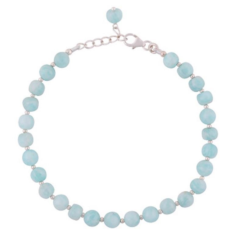 Sterling Silver Amazonite Bracelet