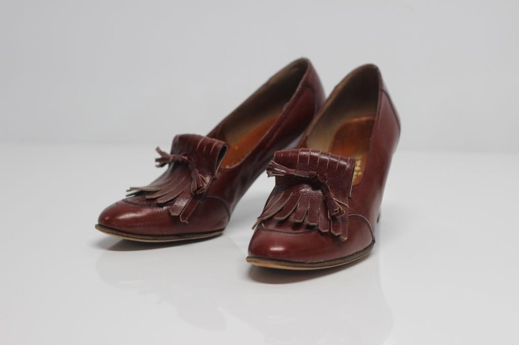 MARTINIQUE RED LEATHER HEELS