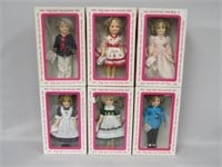 IDEAL SHIRLEY TEMPLE 1982 - 6 DOLLS: