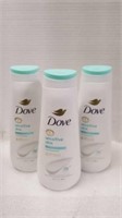 $36 3×680ml  Dove Sensitive Skin Body Wash opened