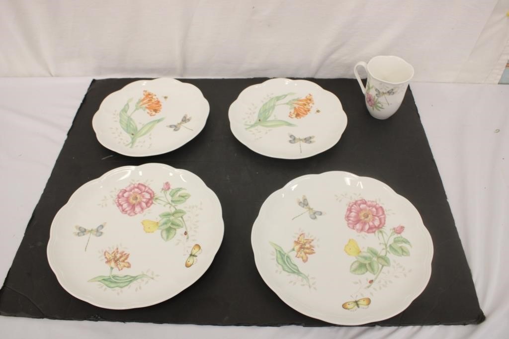 Lenox Butterfly Meadow Dragonfly Dishes ~ READ
